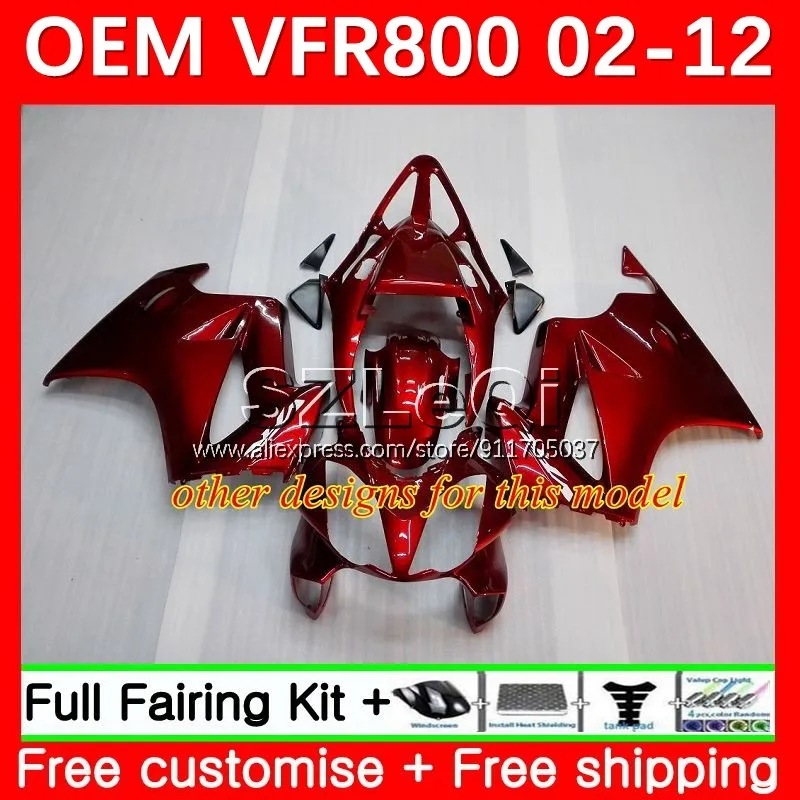 Перехватчик для HONDA VFR 800RR VFR800 800 Red Flame RR 2002 2003 2004 2005 2006 43No.8 VFR800RR 08 09 10 11 12 обтекатель