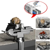 universal bench vice machine vise clamp full metal multifunction woodworking tools for diy table use