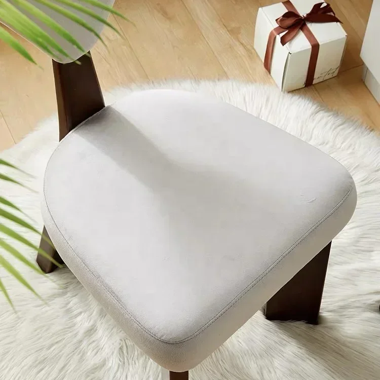 Винтажный американский стиль тканевый деревянный каркас стул для кафе ресторана