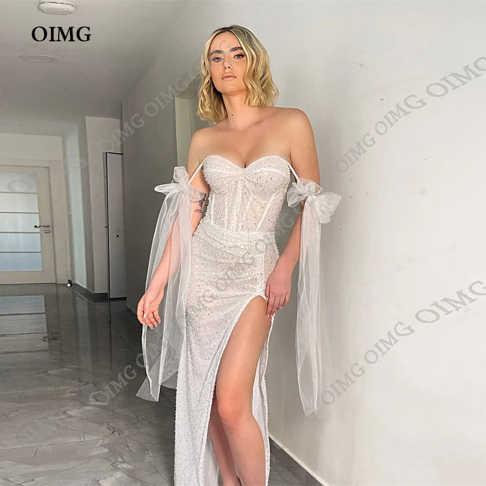 OIMG, винтажные Блестящие Свадебные платья с блестками