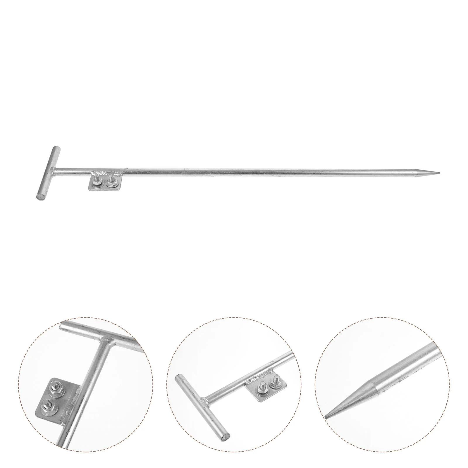 

Ground Pin Portable Rod Driver Grounding Wire Post Metal Galvanized Iron Outdoor Fence