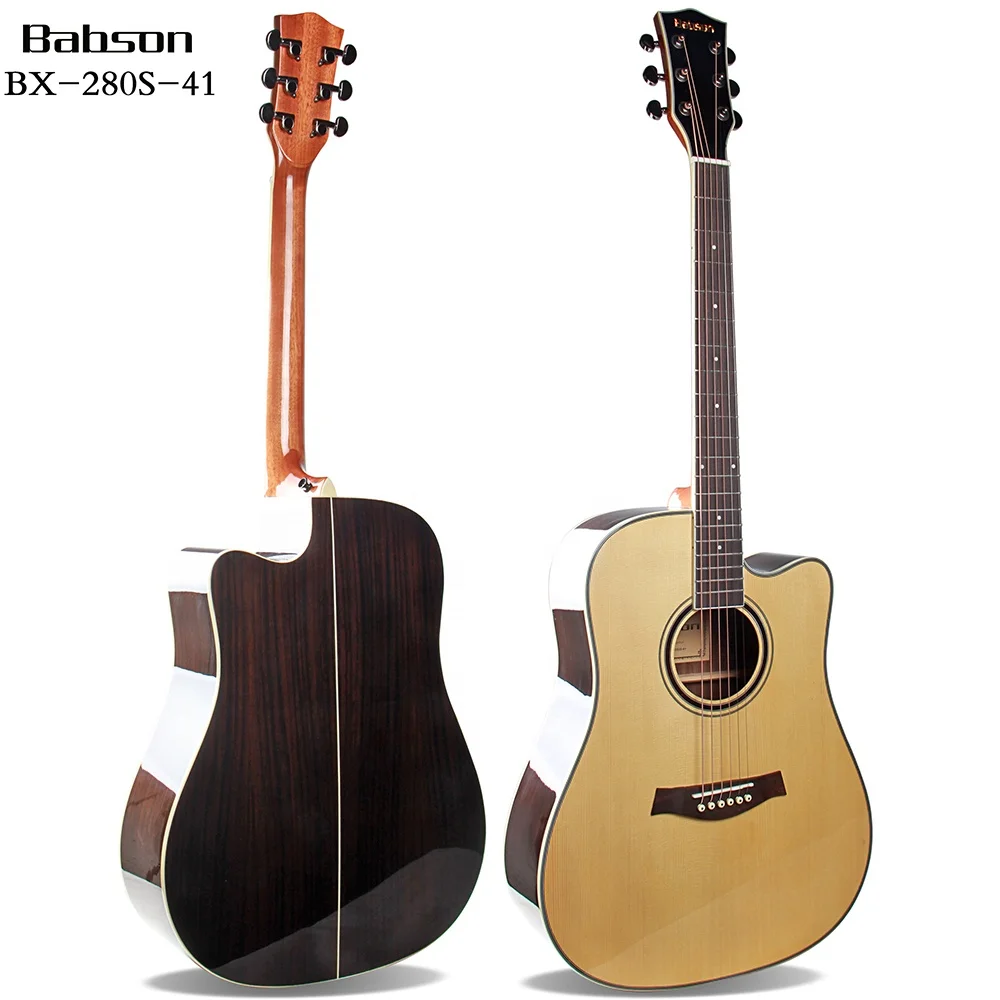 

BX-280S Special Designs 41 inch High Grade Solid Top Spruce Babson Acoustic Guitar