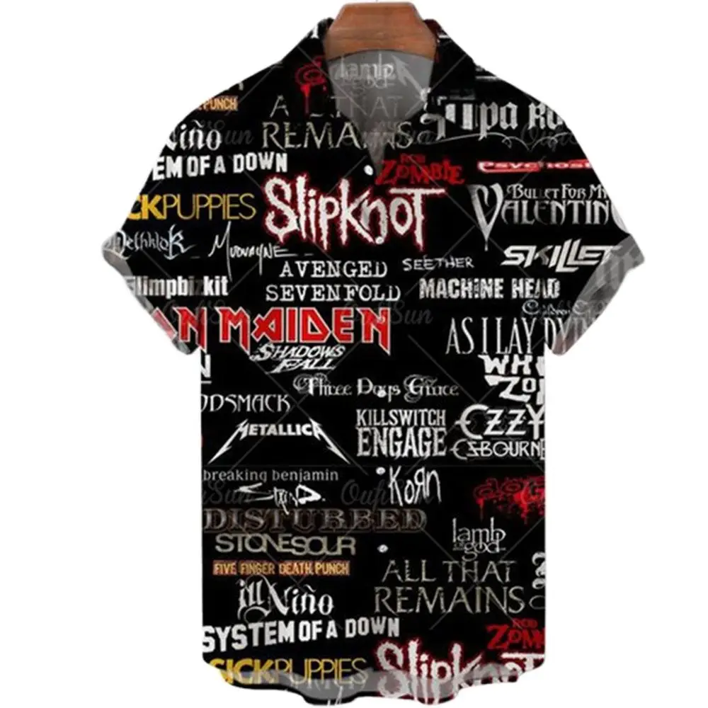 2022 New Men's Short Sleeve Hawaiian Shirt Us 66 Route 3d Print Oversized Hip Hop Shirt Rock Style Resort Casual Shirt