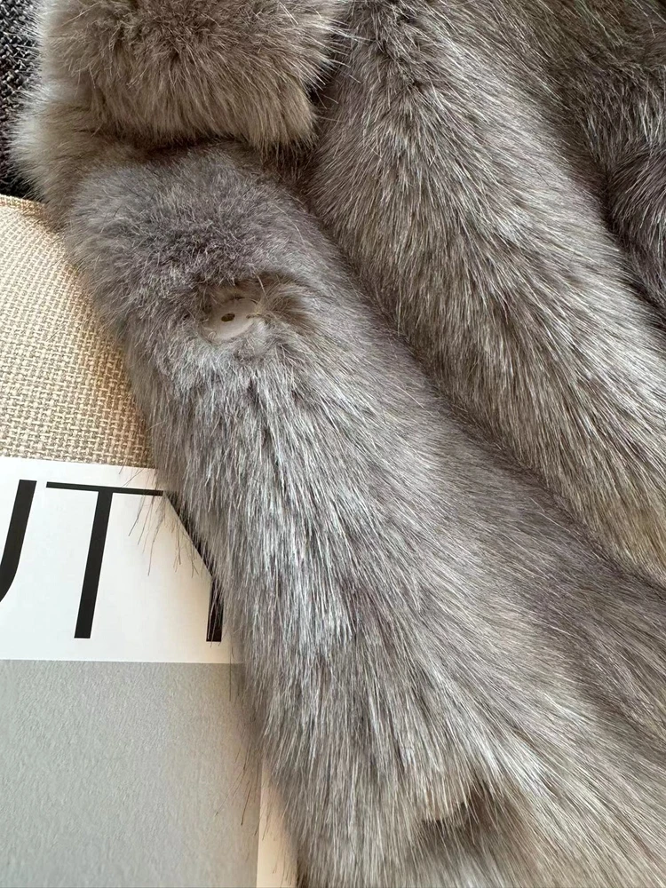 Shatanyu верхняя одежда из лисьего меха для защиты окружающей среды женская зима 2024