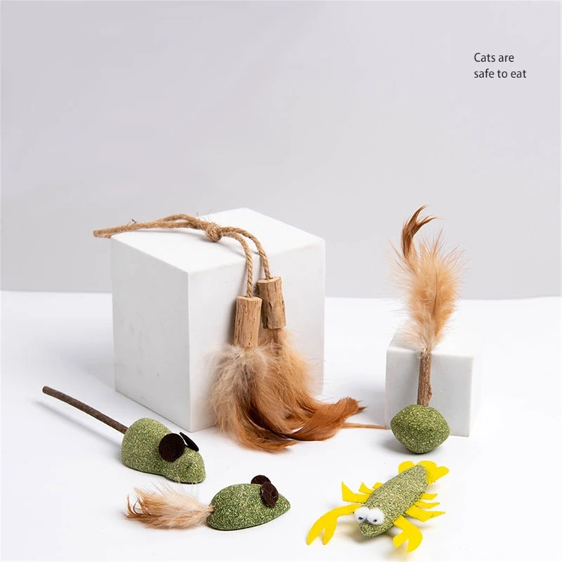 

Imitating Mouse Catnip Cat Toys Mice Shape Catnip Mice Chewing Clean Teeth Gift 100% Natural Wild Harvested No Additives