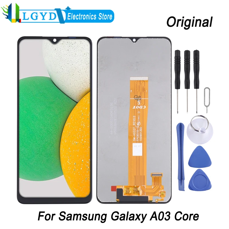 

Original LCD Screen For Samsung Galaxy A03 Core A032F Phone Display Touch Screen and Digitizer Full Assembly Replacement