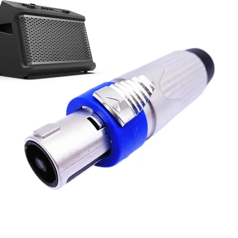 wa wtyczka adapter 4-biegunowy kabla audio złącze wzmacniacza głośnikowa wielofunkcyjny