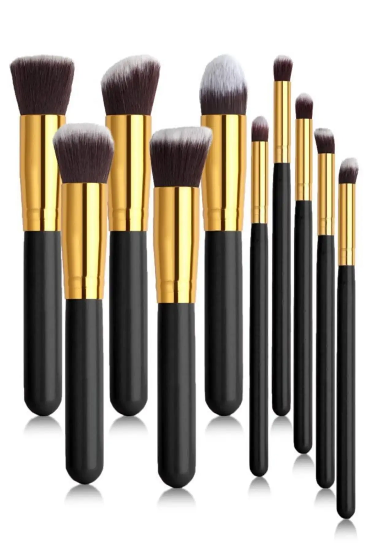 

10 PCs Makeup Brush Set 10 lu Black Make-Up material