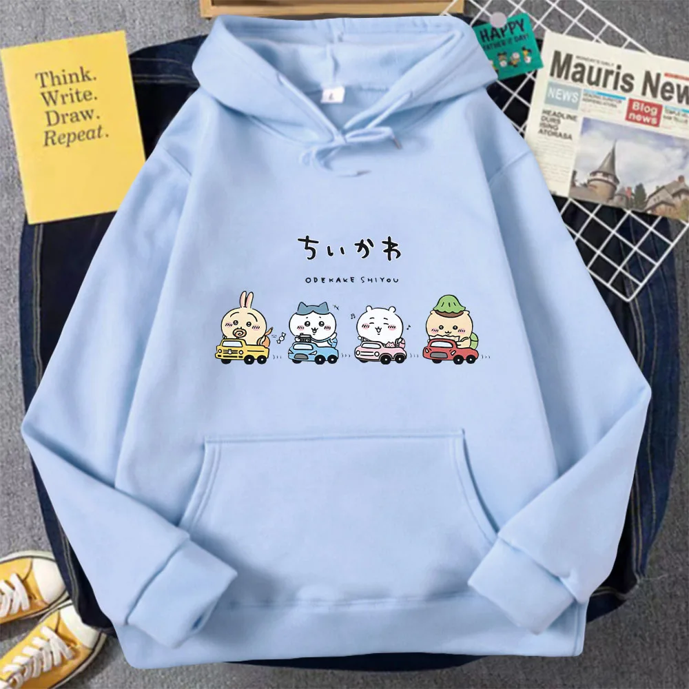 

Autumn Chiikawa Hoodie Unisex Hooded Sweater Men and Women Autumn and Winter Sweatshirt Harajuku Oversize Sudaderas INS Style