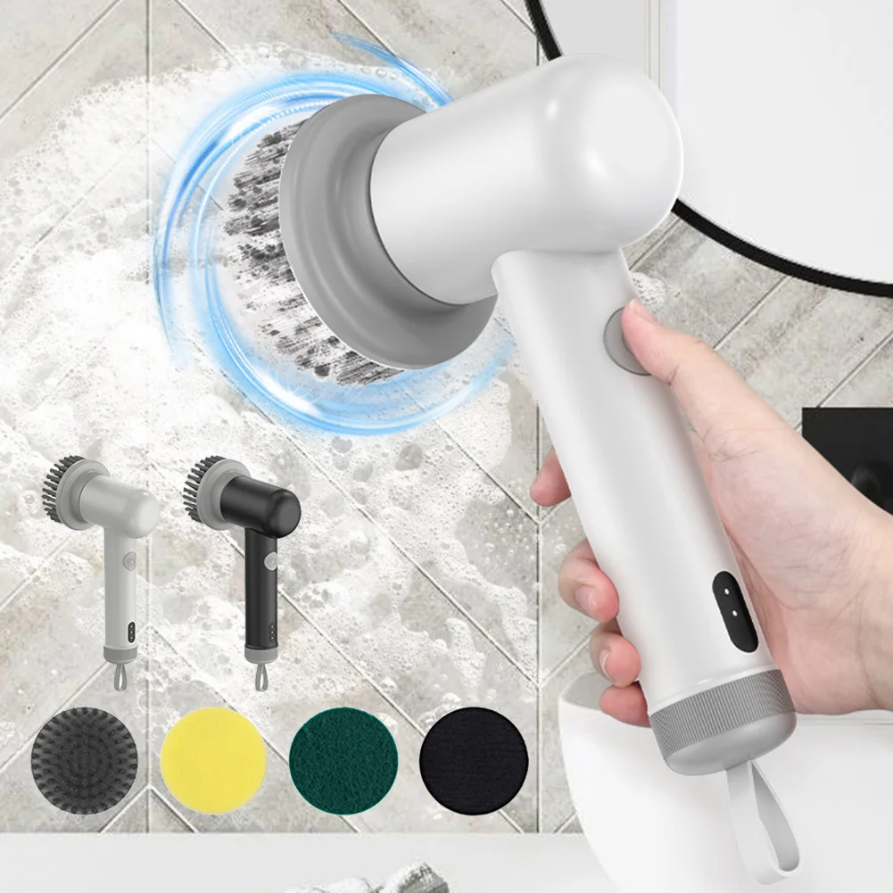 

Многофункциональная щетка для чистки, беспроводная щетка для чистки с зарядкой от USB, удобная ручка, бытовая техника для домашней плиты