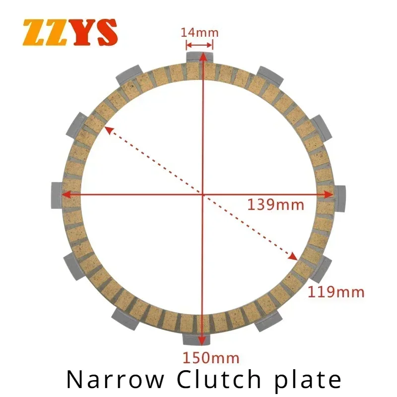 Мотоциклетные аксессуары Kelaf волоконная фрикционная пластина сцепления для Honda