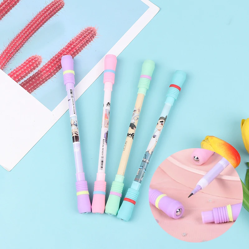 

1 шт. Забавный вращающийся карандаш, Вращающаяся ручка, подарок для студентов, игрушка для письма, кавайный карандаш, милые канцелярские при...