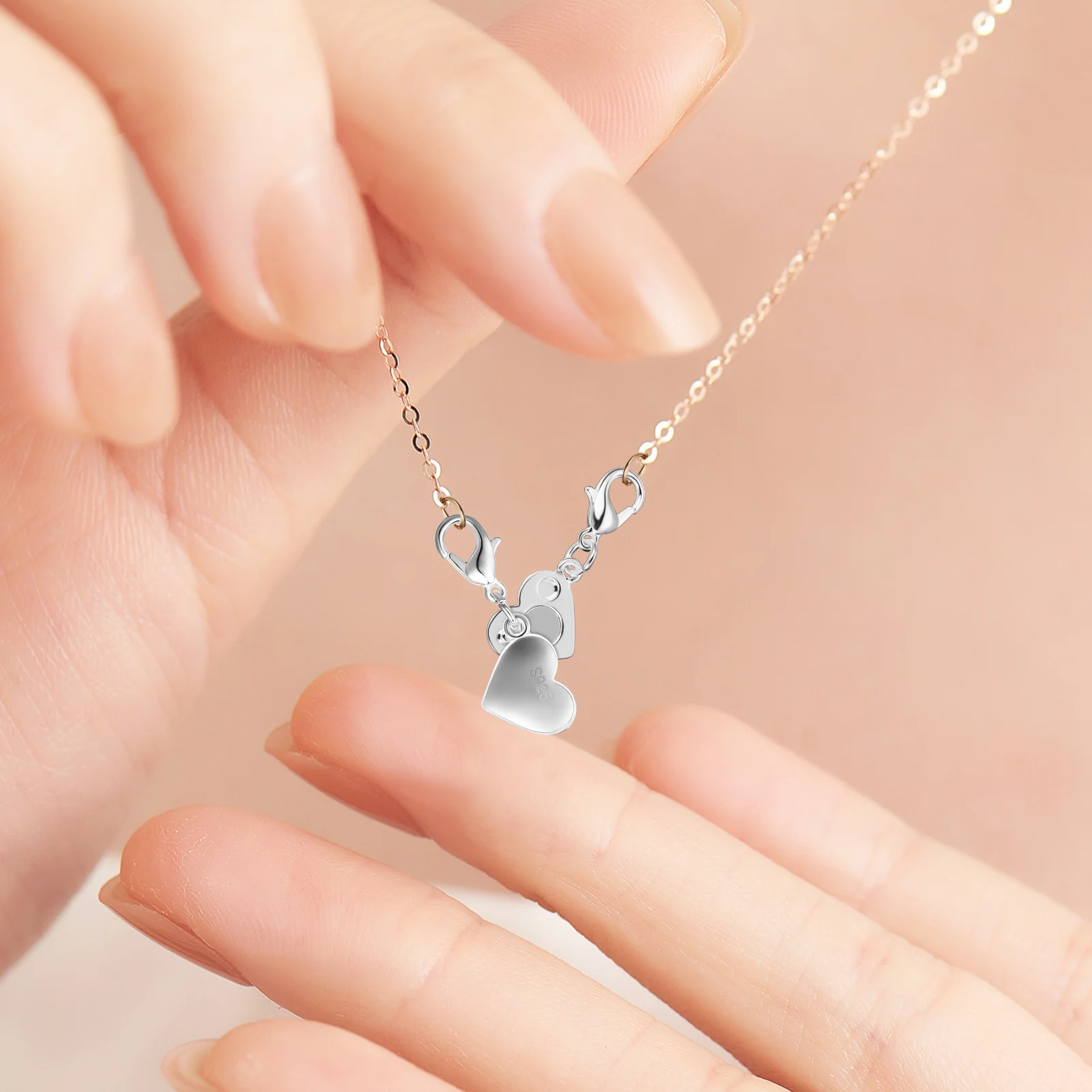 2 шт. магнитная застежка в форме сердца цепочка для ювелирных изделий браслет