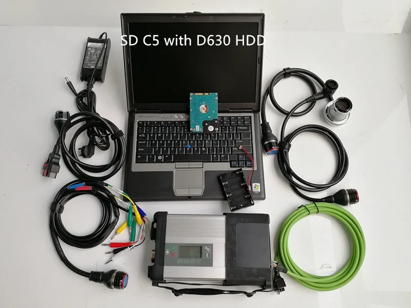 2024.06V mb sd c5 с ноутбуком d630 установленный полным набором жесткого диска готовый к