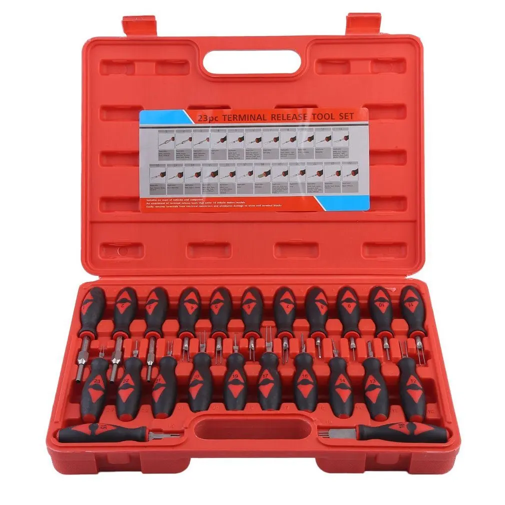 

23pcs/set Universal Automotive Terminal Removal Tool Car Electrical Wire Clamp Pin Extractor Professional Connector Terminal