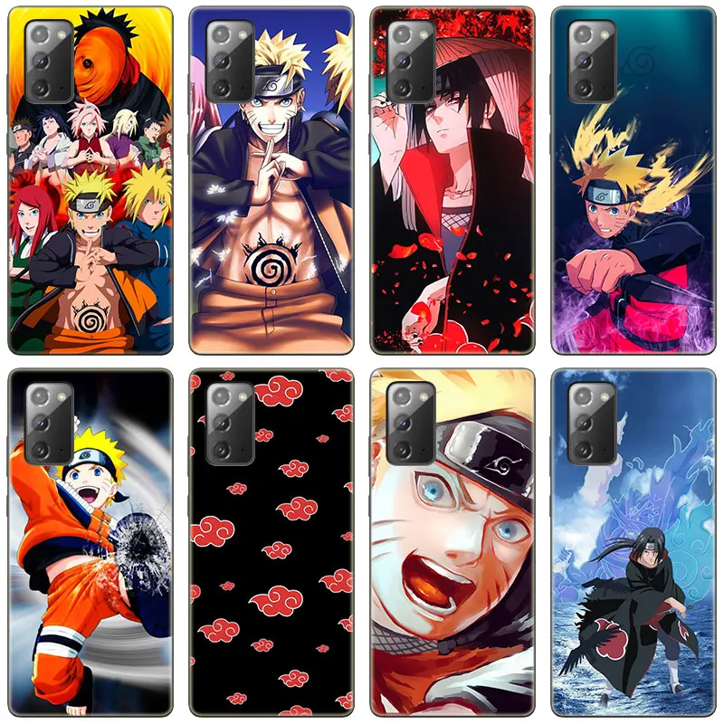 

Anime Naruto Uzumaki Itachi Uchiha Case For Samsung Galaxy S22 S21 Ultra S20 FE S8 S9 S10E S10 Plus S10 Lite A9 2018 Black Cover