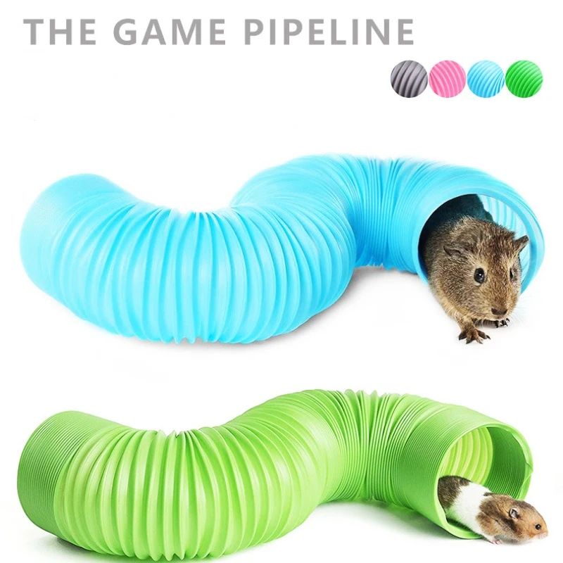 

Small Pet Fun Tunnel Telescopic 100cm Pipe Guinea Pig Hedgehog My Neighbor Totoro Ferret Products Hamster Toysr Guinea Pig Toys