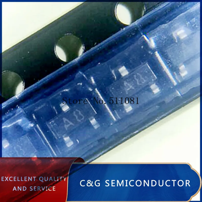 100 pcs BAS19 BAS19-V-GS08 A8 BAS19VGS08 SOT-23 SOT23 marking ZJ | Электронные компоненты и принадлежности