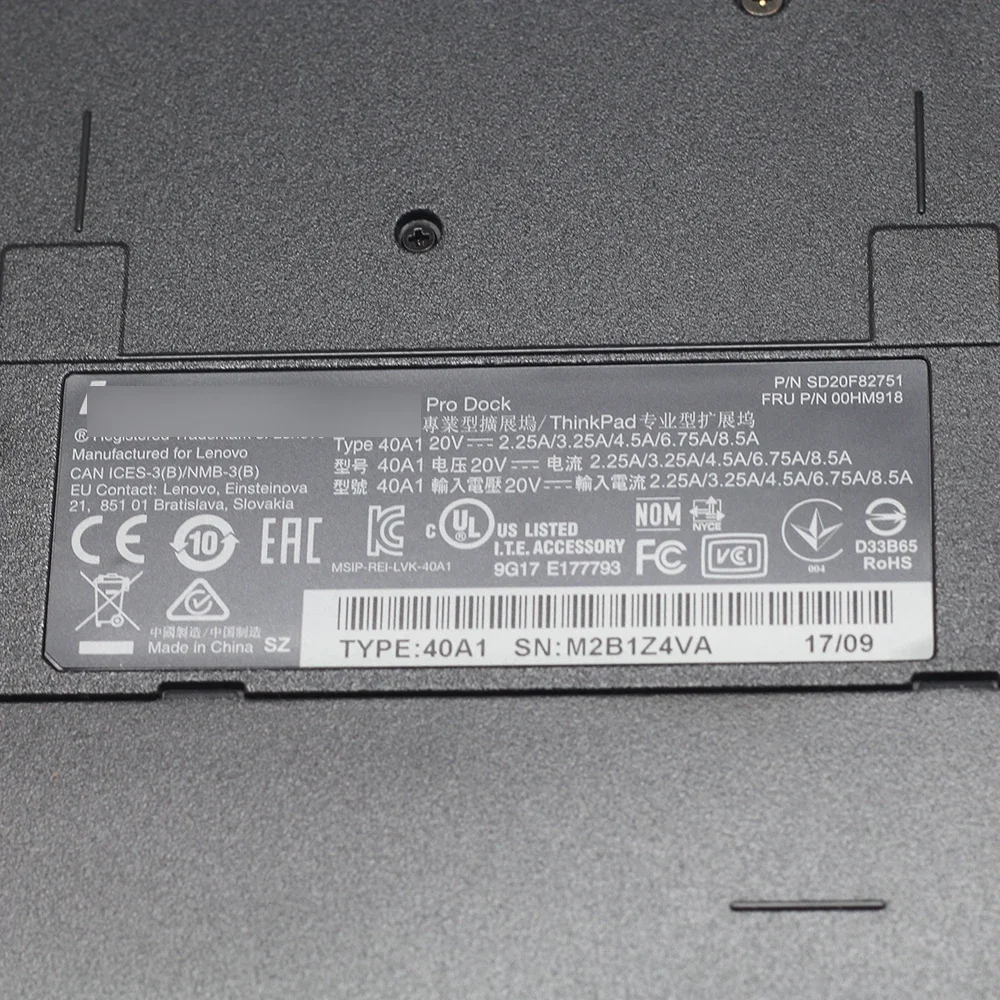 40A1 40A2 Базовая док-станция для ноутбука Lenovo ThinkPad Pro X240 X250 X260 X270 X280 T460S T460P Dock 00HM918 Новый оригинальный (art.: 3920cd0ec1fdf) - 3920cd0ec1fdf