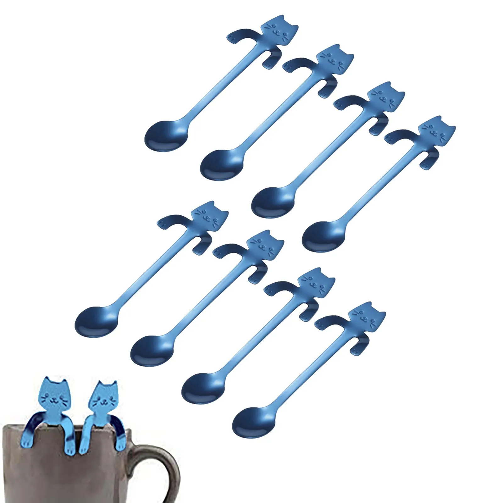 

Чайная ложка, десерт, 4 котенка, суп, мини-сахарная кошка, приправа для кухни, столовой и бара