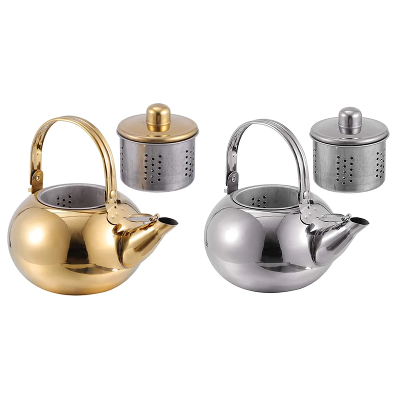 

Whistling Kettle With Strainer,Teapot Kettle Whistling Kettle Induction Tea Kettle Whistling Kettle For Kitchen Stove