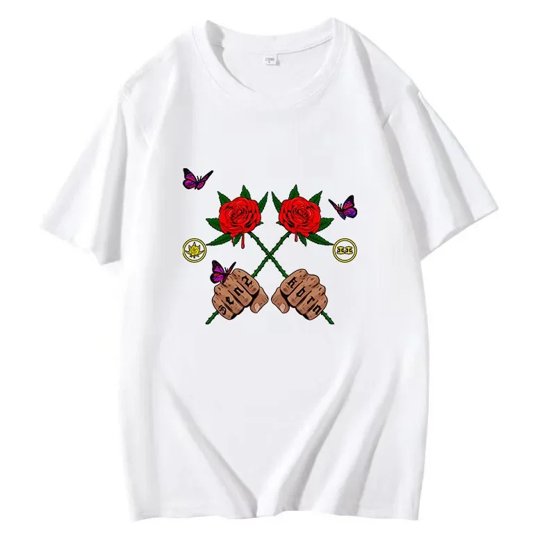 Eladio Carrion Повседневные Хлопковые Футболки Для Женщин И Мужчин С Аниме Принтом