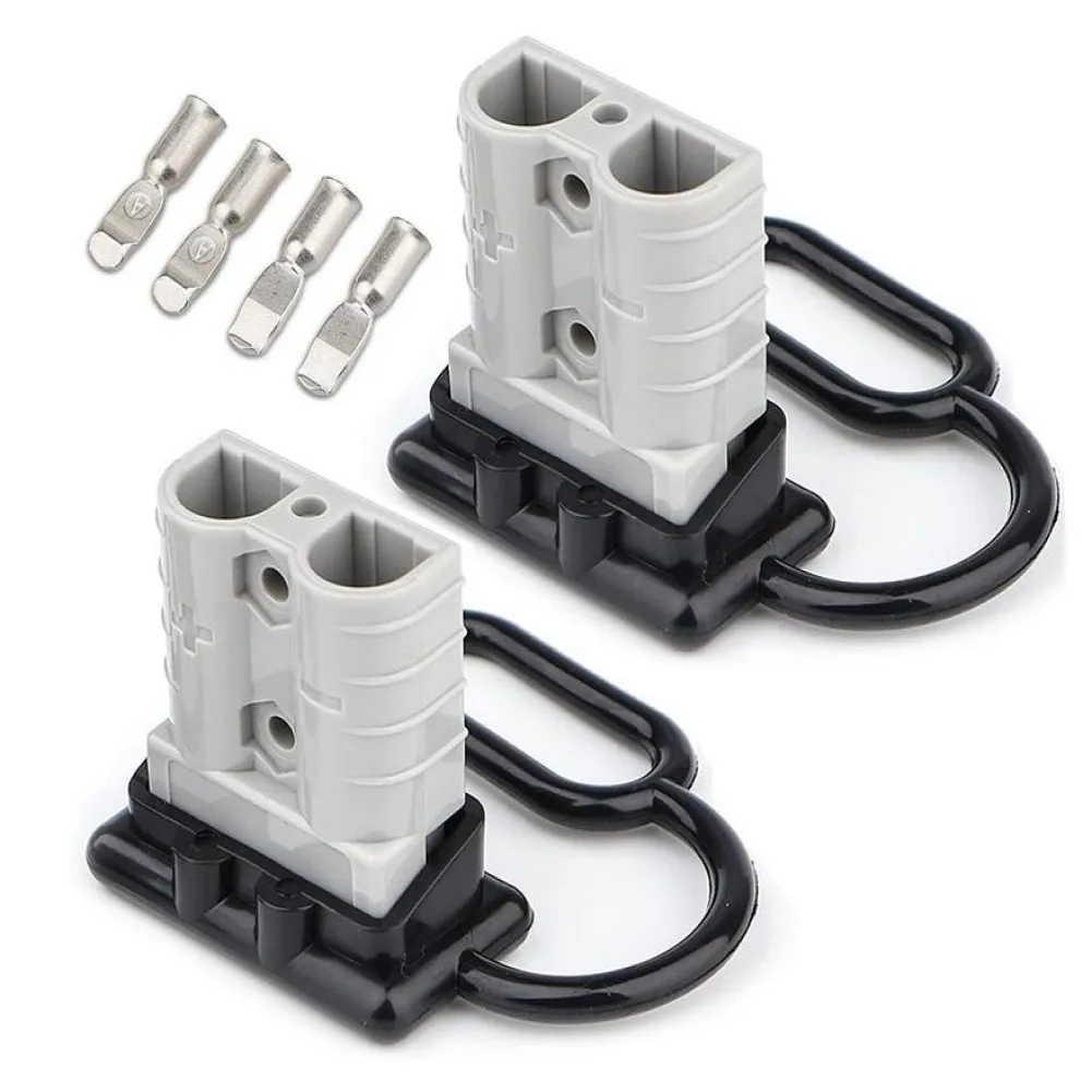 

2PCS Dust Cap For Anderson 50Amp 600V 6 AWG Red Cable Power Connector With Dust Cover Automotive Car Forklift Trucks Tool