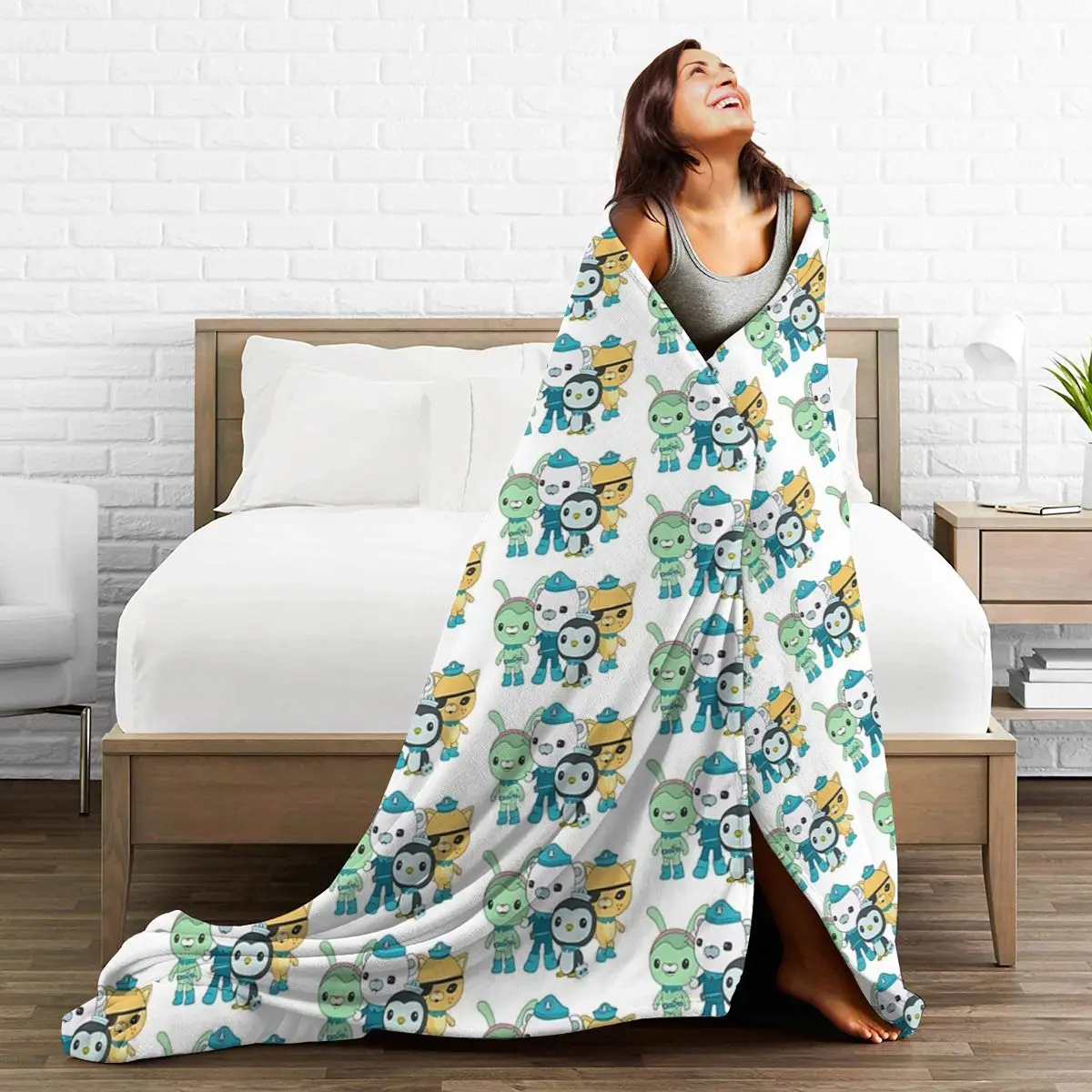 Одеяла Octonauts Captain Barnacles Kwazii мягкие теплые фланелевые покрывала для кровати