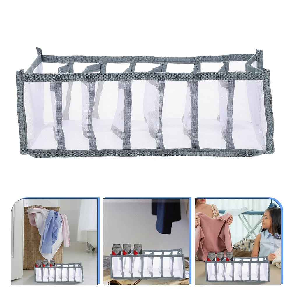 

Drawer Organizer Box Jeans Clothes Storage Wardrobe Closet Separation Mesh Grid Organizers Compartment Foldable Washable