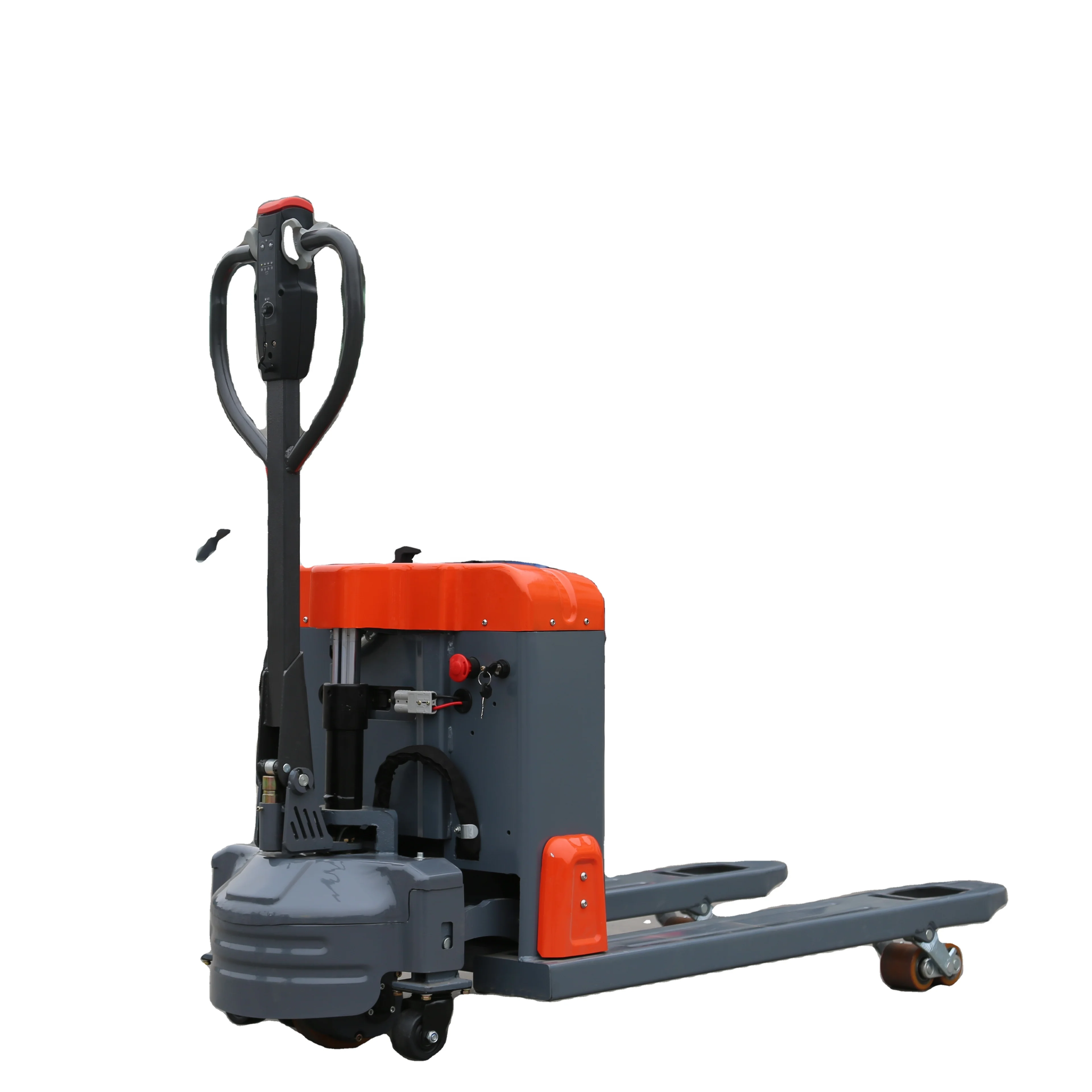 Вилочный погрузчик KAWADA самоподъемный полуэлектрический штабелер