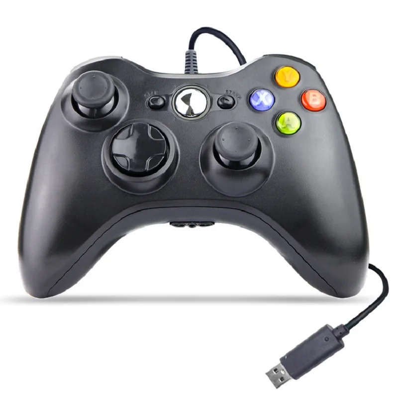 Фото Проводной USB-контроллер, джойстик, геймпад, джойстик для Xbox 360, для ПК Win7/8/10 №1