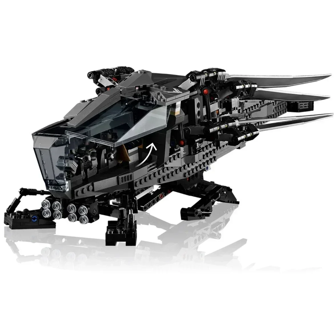 В НАЛИЧИИ Серия фильмов 10327 Royal Ornithopter Building Project Набор блоков Модель истребителя