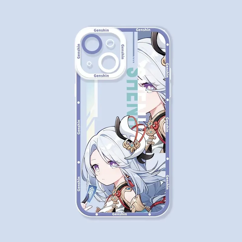 Чехол аниме Genshin Impact для Xiaomi 13T 12T 11T 10T 14 13 12 11 Lite 5G NE POCO F6 X6 Pro X3 NFC X5 X4 GT F3 F4 F5 M6 M5S C65