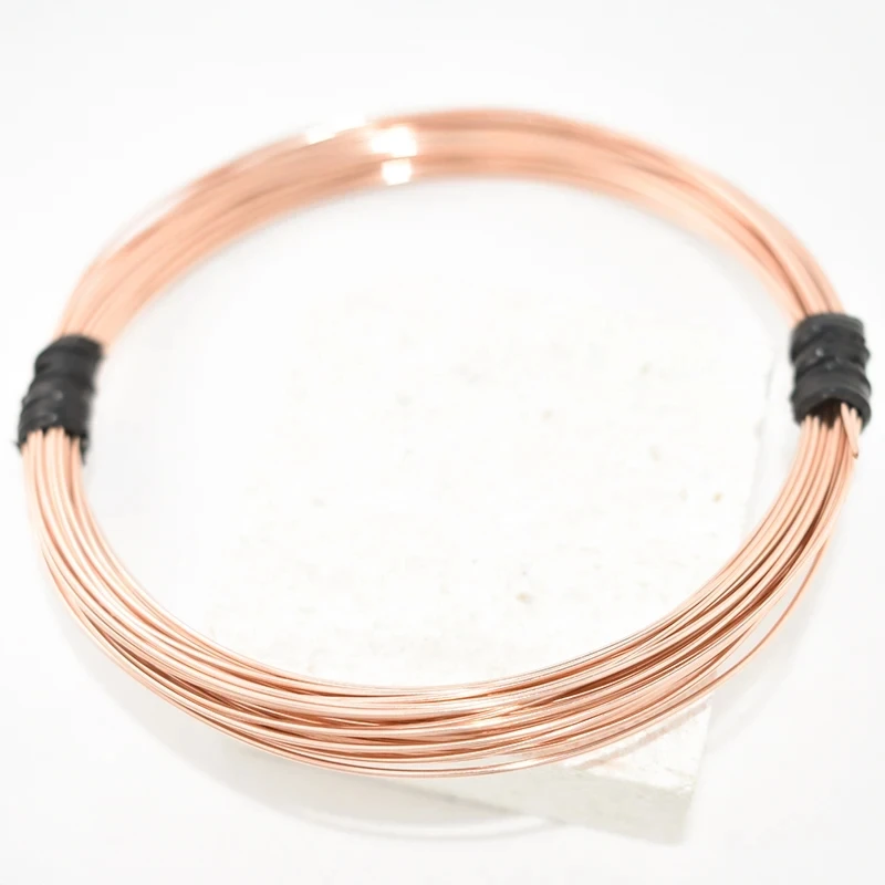 Фото Проволока из розового золота 14K, полужесткая, круглая, длиной 1 метр, для изготовления бижутерии своими руками, оптовая продажа, фурнитура №4