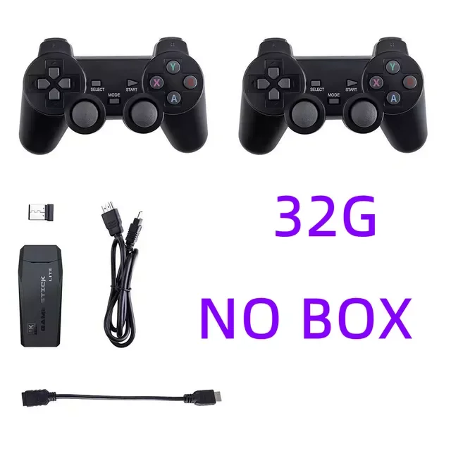 

M8 Video Game Console 2.4G Double Wireless Controller Game Stick 4K 10000 games 64GB Retro games For PS1/GBA Dropshipping