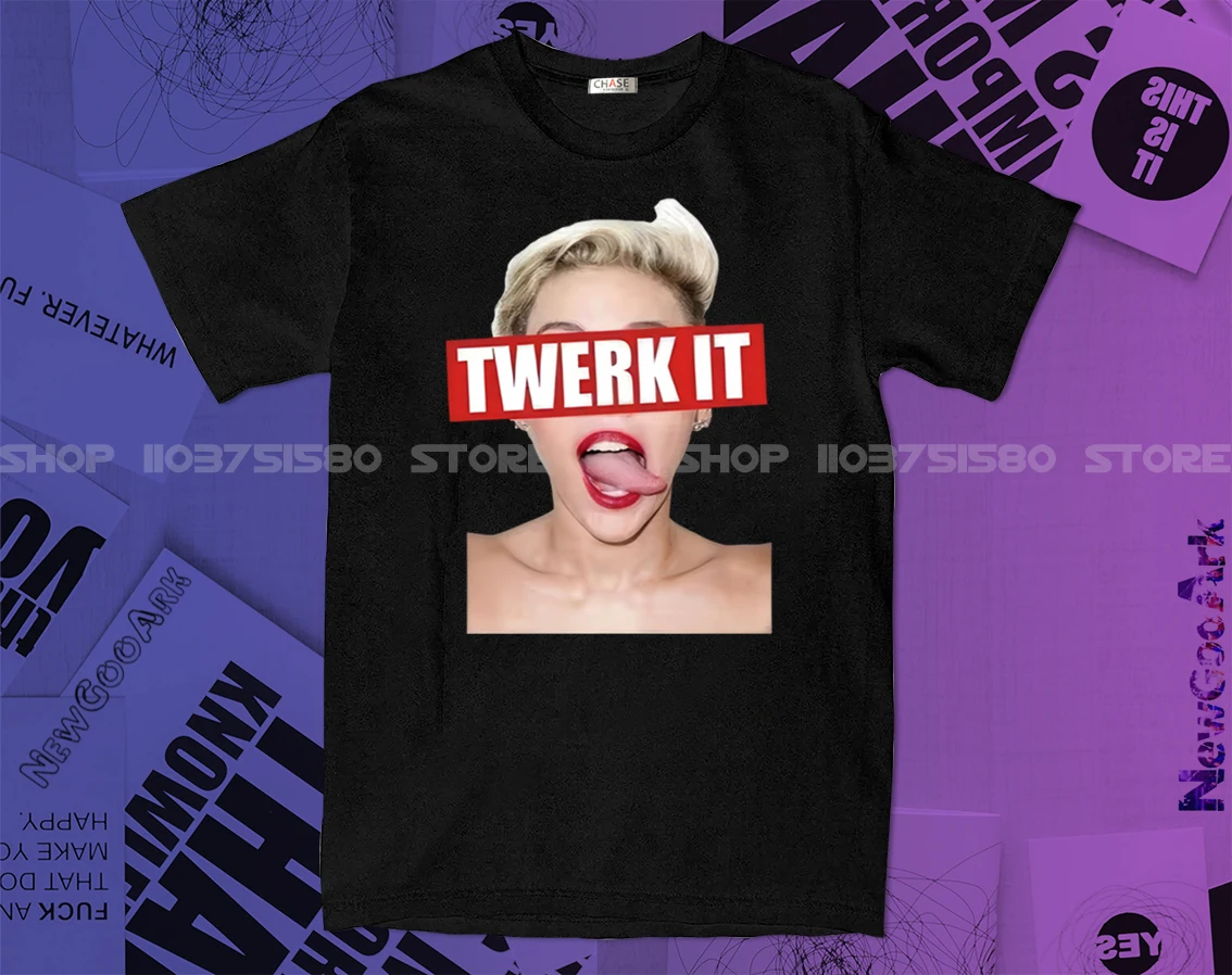 Футболка LE 2024 с надписью Twerk It летняя футболка рисунком унисекс графическая