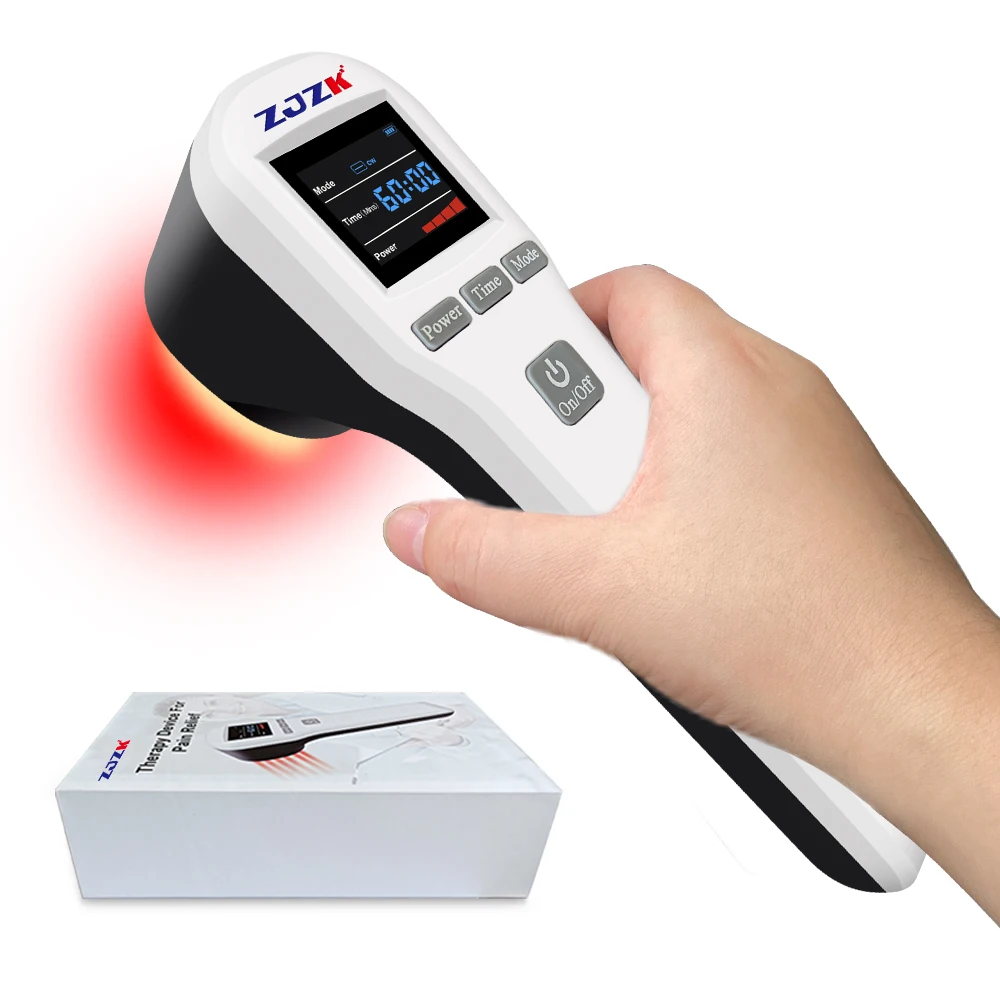 

ZJZK Professional Physiotherapy Laser Pain Therapy Device With 4*808nm+16*650nm 880mW for Pet Muscle Pain & Relax Treatment