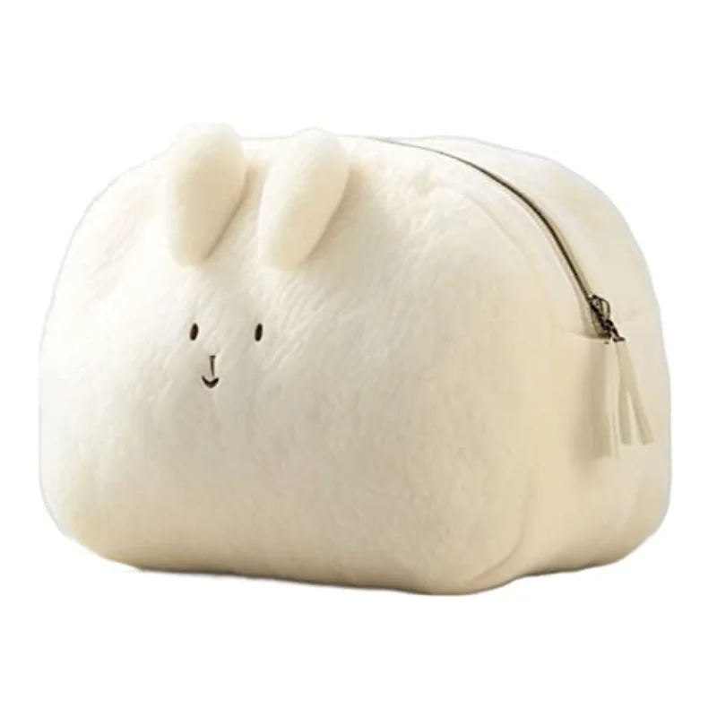 

Original Cute Plush Rabbit Makeup Bag Cute Girl Large Capacity Portable Cosmetics Storage Bag Multifunctional Storage Makeup Bag