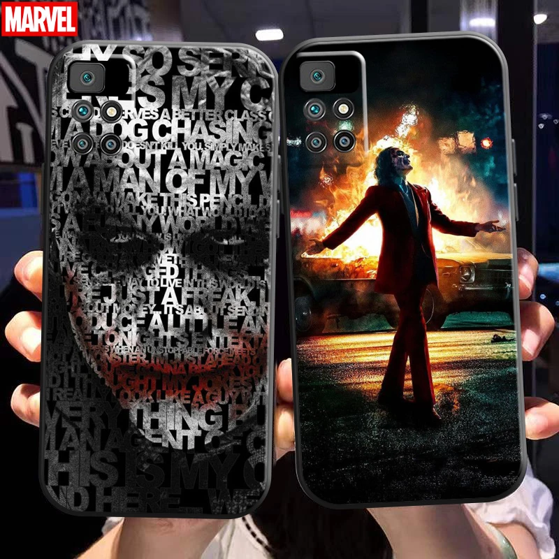 

Marvel Bat-Man Joker Clown Phone Case 6.5 Inch For Xiaomi Redmi 10 Silicone Cover Soft Carcasa Funda Black