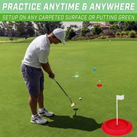 soft golf practice putting cup golf putter green cup with hole and flag for officeoutdoorindoor practice training equipme e1y6
