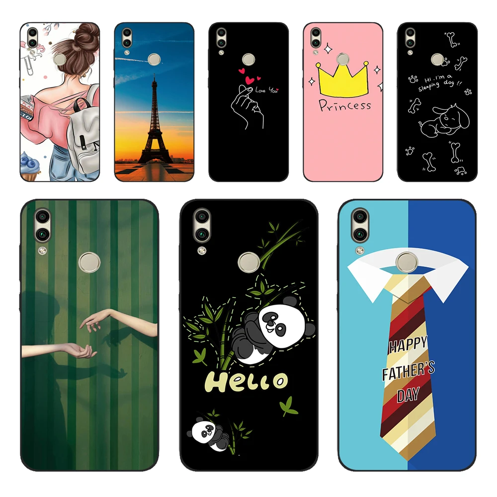 Чехол Honor 8C для Huawei 8 C Противоударный защитный чехол телефона Модный силиконовый 6