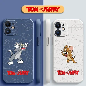 Cute Tom And Jerry Phone Case For Funda iPhone 8 Case 7 ProMax Mini 8 Xs SE 13 12 X Plus XR 6 11 Max