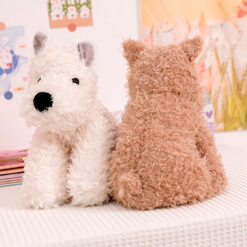 Очаровательные пушистые волосы West Highland Dog White Terrier Plushie Мягкий щенок плюшевая