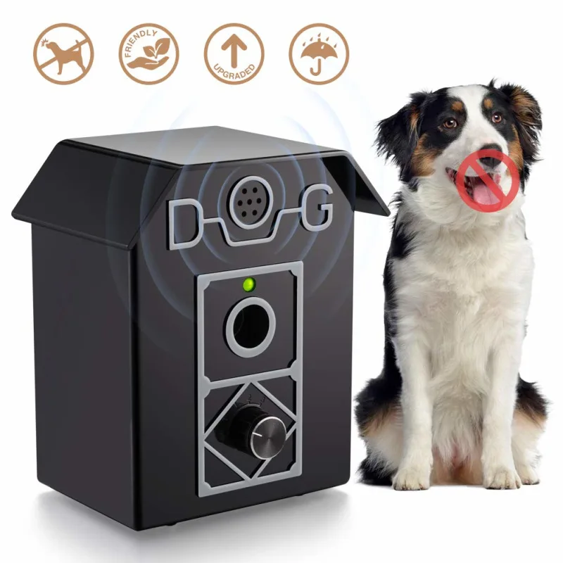 

Pet Ultrasonic Bark Stopper Dog Bark Control 50 FT Range Stop Barking Anti-Bark Device Safe for All Dogs Indoor Outdoor Use