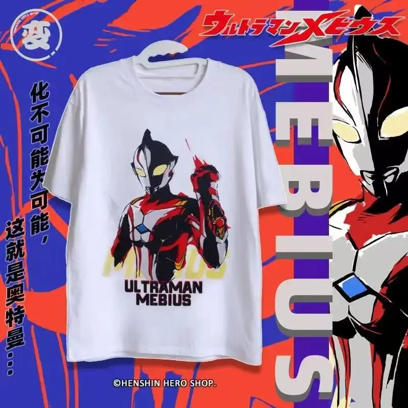 Фото Новая хлопковая футболка Sailo Ultraman Zeta Jed с короткими рукавами, летняя футболка с тушью, стиль Digagoula для мужчин и женщин №1
