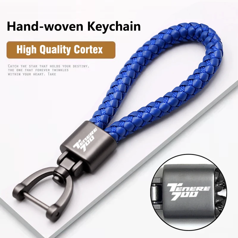 

Новинка, аксессуары для ключей от мотоцикла, металлический брелок с плетеной веревкой для YAMAHA Tenere 700 Tenere700 XTZ 700 XTZ700 T7 T700