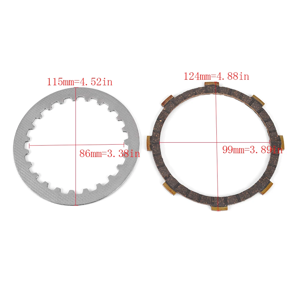 131-16321-00 4EU-16321-00 Фрикционные диски сцепления для Yamaha YB100 1987 L5 L5T L5TA 1969-1970 DX100 1985 (art.: 3920d877bc332) - 3920d877bc332