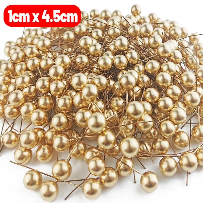 Искусственные рождественские ягоды Холли 50 шт