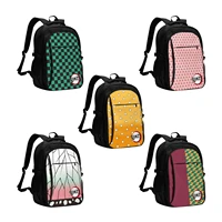 demon slayer kimetsu no yaiba large durable travel laptop backpack water resistant bag with usb charging port business daypack