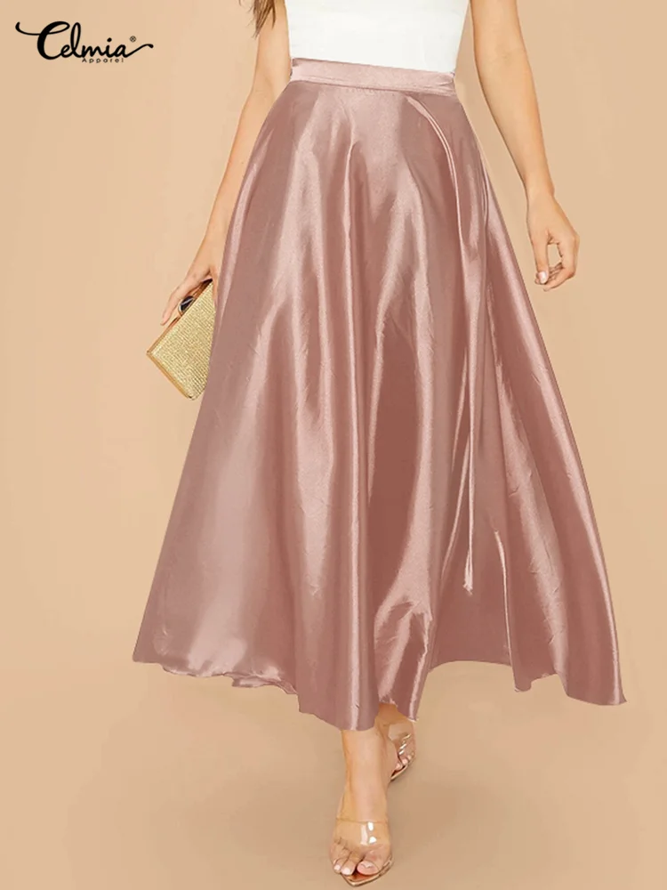 Атласная длинная юбка Atlas